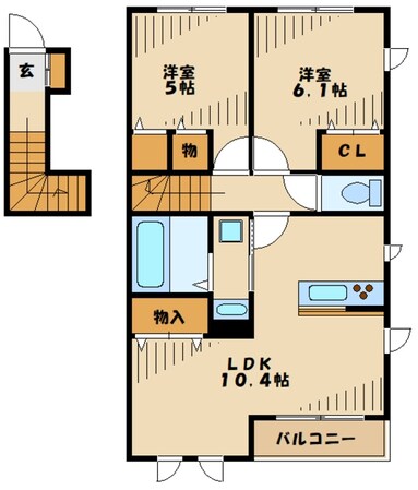 ライラックの物件間取画像